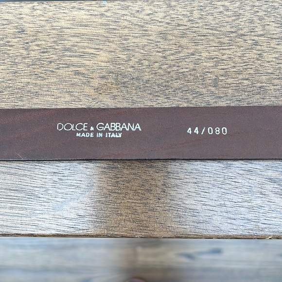 Dolce and Gabbana black and silver vintage interlocking belt - Picture 5 of 9